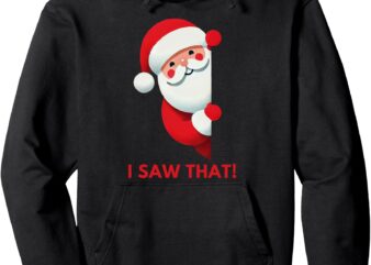 Winking Santa Claus Pullover Hoodie t shirt design for sale