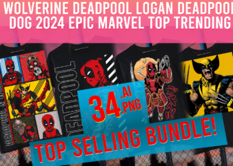 wolverine deadpool logan deadpool dog 2024 epic marvel top trending t shirt design for sale