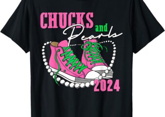 Women Chucks And Pearls 2024 Voting 2024 T-Shirt