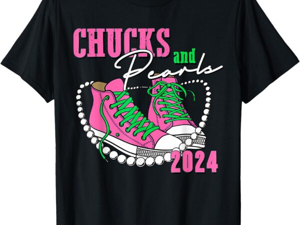 Women chucks and pearls 2024 voting 2024 t-shirt