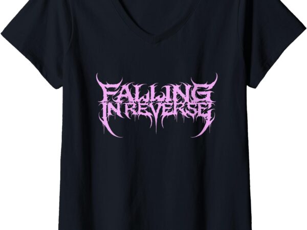 Womens falling in reverse – official merchandise – popular monster v-neck t-shirt