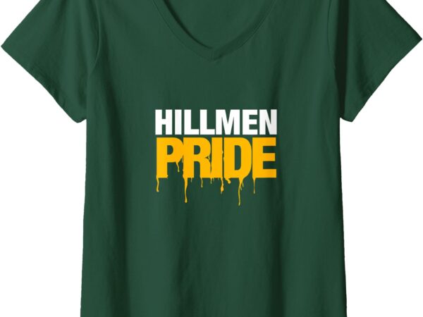 Womens placer hillmen pride v-neck t-shirt