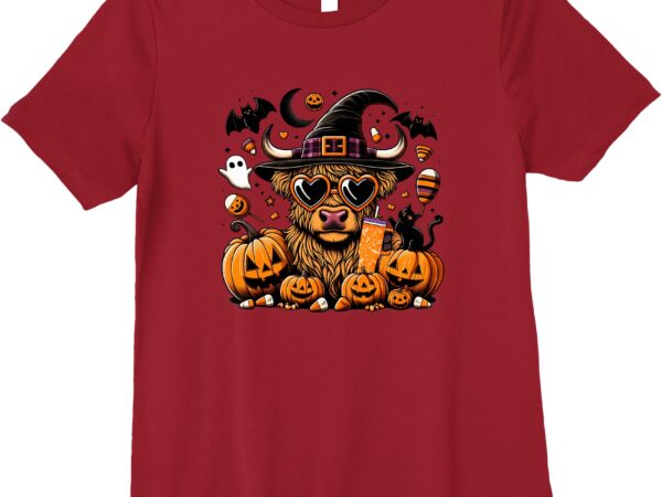 Womens spooky cow halloween premium t-shirt