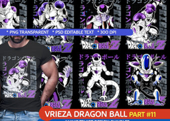 VRIEZA DRAGON BALL Z PART#11 ANIME TSHIRT DESIGN BUNDLE