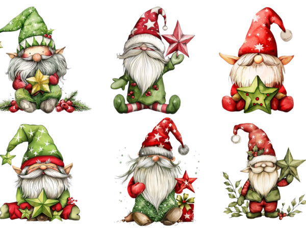 Baby lime red gnome with christmas t shirt template