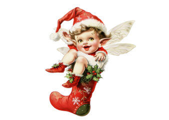 baby fairy Santa