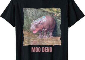 baby pygmy hippo moo deng funny T-Shirt