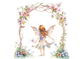 clipart of a little fairy t shirt vector file