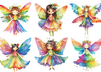 cute little fairy with wings