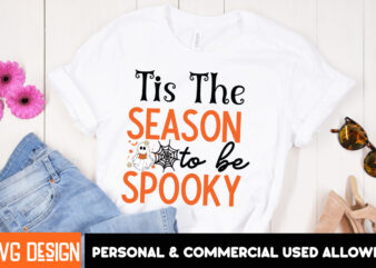 Tis the Season to be Spooky T-Shirt Design, Halloween t-shirt design,halloween,Halloween t-Shirt Design bundle,Happy helloween t-shirt desig