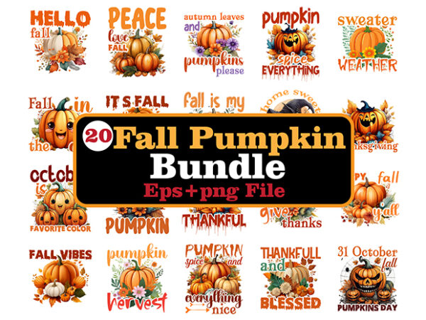 Fall pumpkins t-shirt bundle, fall pumpkins svg bundle, fall pumpkins clipart