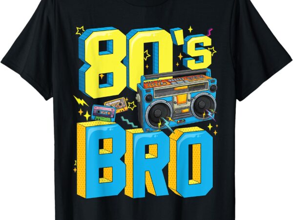 Graphic tees men vintage 80s bro 1980s fashion 80 party t-shirt