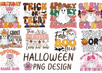 HALLOWEEN PNG SUBLIMATION DESIGN BUNDLE