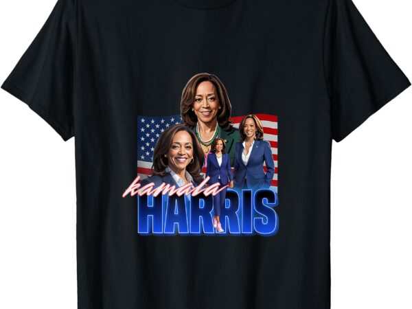 Kamala harris american flag bootleg reboot t-shirt