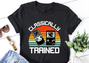 lassically Trained Game Lover T-Shirt Design