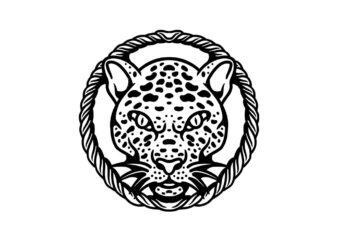 leopard head t-shirt design