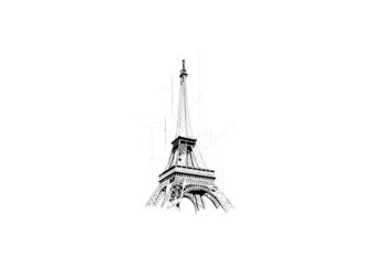 PARIS t shirt illustration