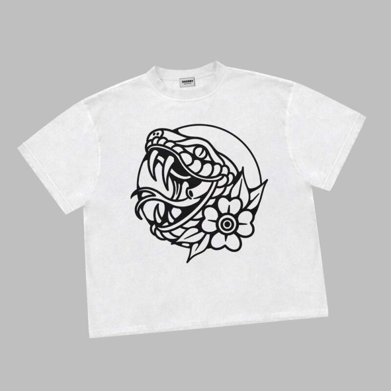 snake head t-shirt design