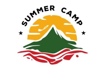 SUMMER CAMP t shirt template vector