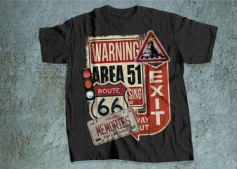 Area 51 t shirt vector