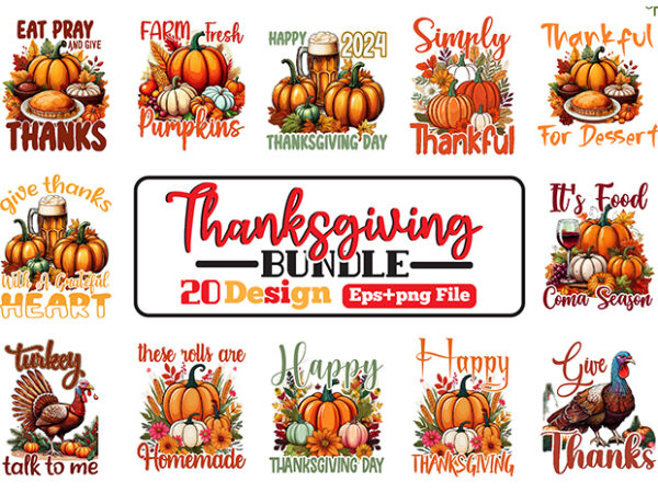 Thanksgiving svg bundle, thanksgiving sublimation t-shirt vector bundle, thanksgiving clipart, thanksgiving day t-shirt design.