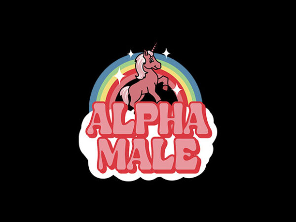 Alpha male t shirt vector