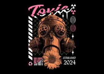 toxic habits streetwear t-shirt design