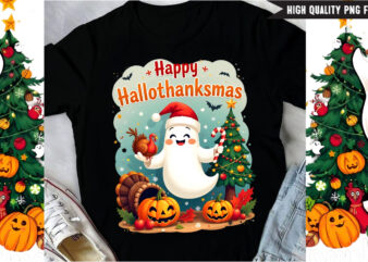 Happy Hallothanksmas,Halloween t-shirt design,halloween,Halloween t-Shirt Design bundle,Happy halloween t-shirt design,halloween,t-shir