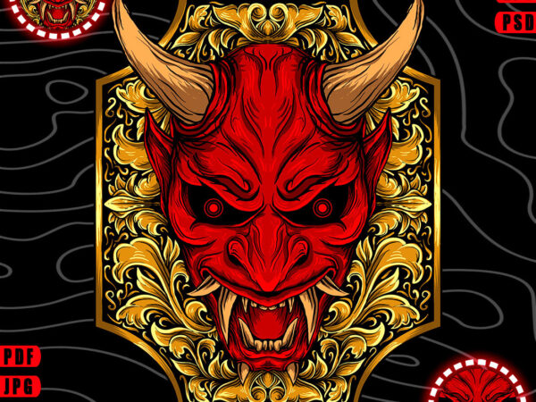 Red devil tshirt design