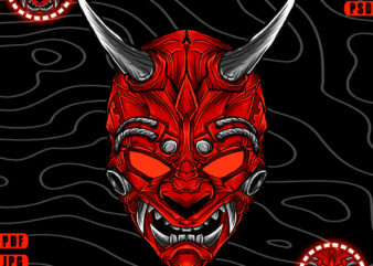 Devil Mask Tshirt Design