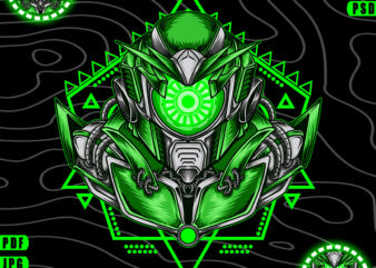 Green Robot Tshirt Design