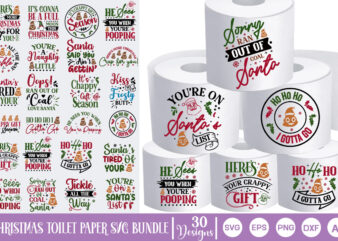 Mega Christmas Toilet Paper Bundle, Christmas Toilet Paper Mega Bundle, Christmas Toilet Paper Gig Bundle, Christmas Toilet Paper 30 Design,