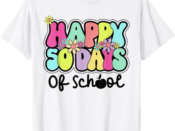 50 days happy 50th day of school teacher students boys kids t-shirt