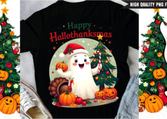 Happy Hallothanksmas T-Shirt Design, Happy Hallothanksmas Vector T-Shirt Design, Boo Boo Crew T-Shirt Design, Boo Boo Crew Vector T-Shirt De