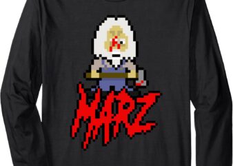 8-Bit Marz! Long Sleeve T-Shirt