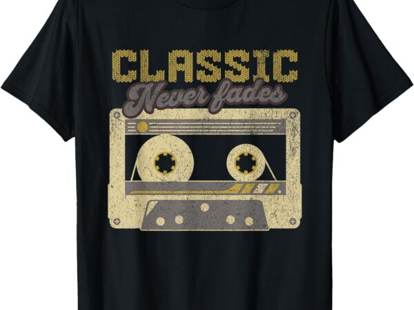 80s 90s retro vintage party nostalgia cassette tape t-shirt