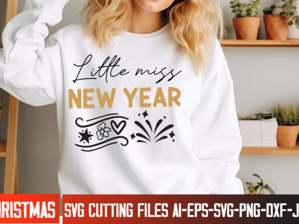 Little miss new year 2024 t-shirt design, little miss new year 2024 vector t-shirt design, little miss new year 2024 svg design , new year