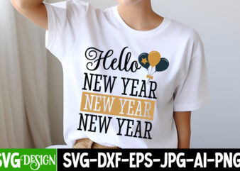 Hello New Year t-shirt design, New Year SVG,Goodbye 2024 Welcome 2025 SVG Design,New Year SVG Design,Happy New Year 2025 Sublimation PNG , H