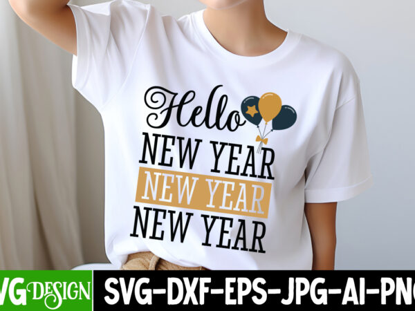 Hello new year t-shirt design, new year svg,goodbye 2024 welcome 2025 svg design,new year svg design,happy new year 2025 sublimation png , h