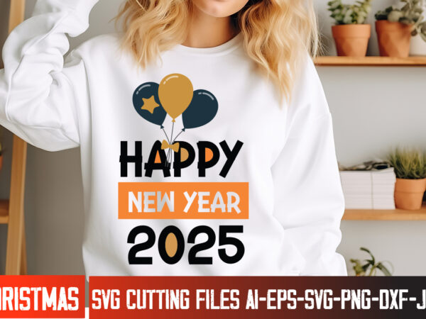 Happy new year 2025 t-shirt design