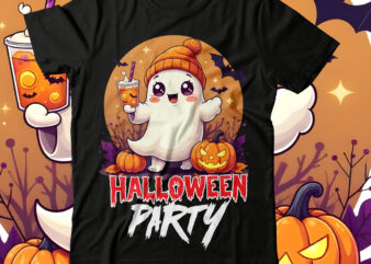 Halloween Party T-Shirt Design, Halloween t-shirt design,halloween,Halloween t-Shirt Design bundle,Happy halloween t-shirt design,halloween