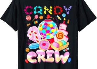 Candy Land Candy Crew Party Halloween Costumes Adult Women T-Shirt