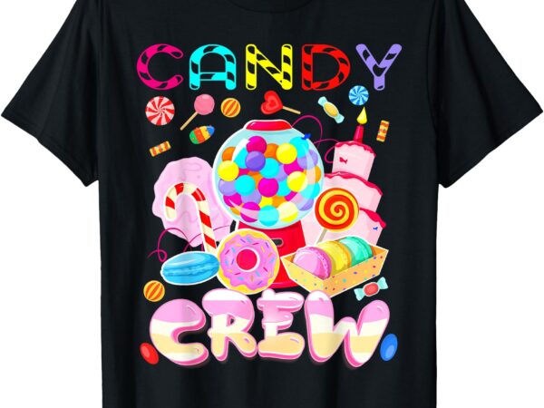 Candy land candy crew party halloween costumes adult women t-shirt