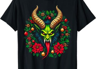 Advent Wreath Gruss Vom Krampus Christmas Eve Naughty Kids T-Shirt