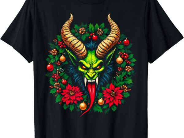 Advent wreath gruss vom krampus christmas eve naughty kids t-shirt