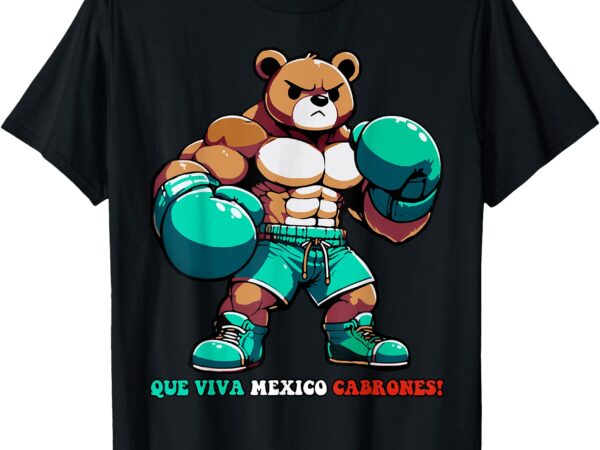 Alvarez mexicano boxing bear mexican pride patriotic retro t-shirt