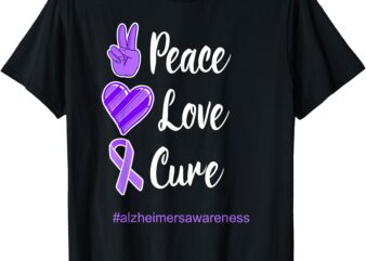 Alzheimers Awareness Shirt Support Alzheimer’s Awareness T-Shirt