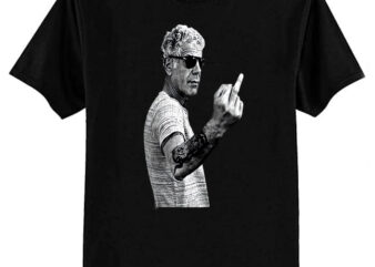 Anthony Bourdain Legend Middle Finger Style T-Shirt