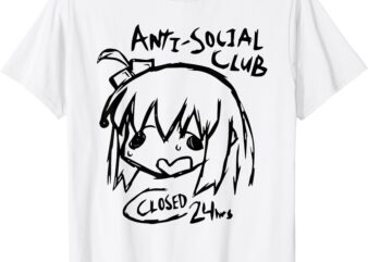 Anti-Social Club Kessoku Band Funny Rock Anime Bocchi Rock T-Shirt