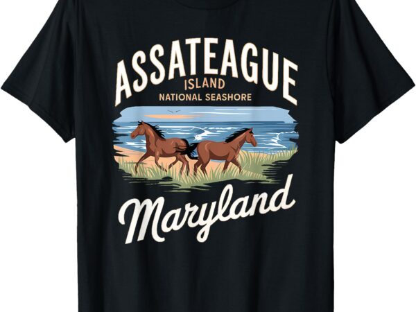 Assateague island maryland adventure national park t-shirt